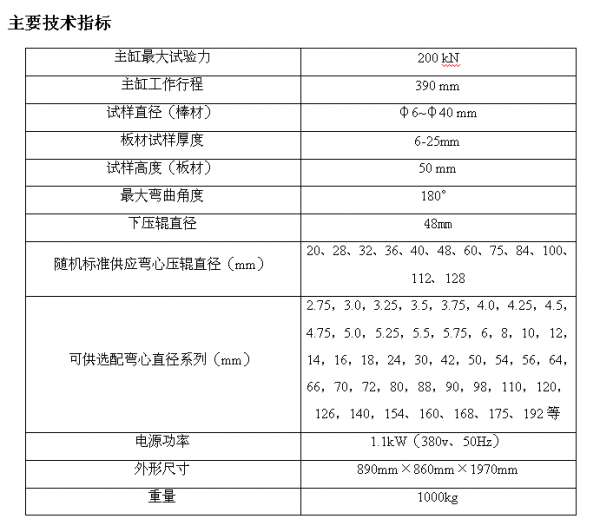 200KN/300KN鋼筋彎曲試驗機(jī)